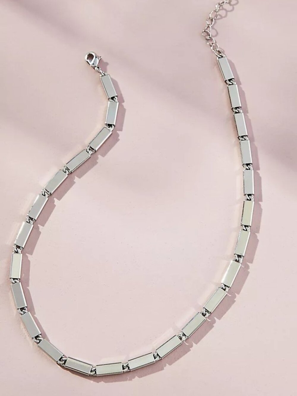 Anthropologie Metal Chain Link Necklace EUC